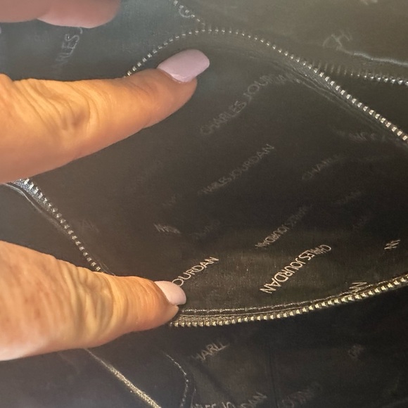 Charles Jourdan Leopard Print Haircalf Satchel Bag – Genuine Leather - Picture 14 of 16